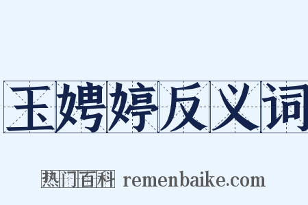 玉娉婷反义词是什么意思的图片